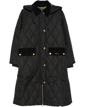 Barbour Doudoune À Capuche - Noir