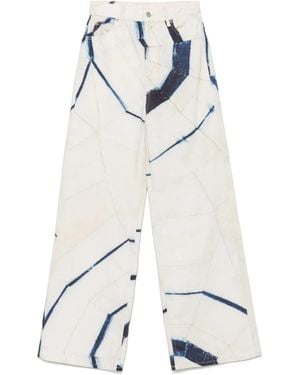 Sandro Vaqueros estampados de x Louise Bourgeois - Blanco