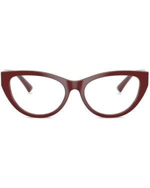 Jimmy Choo Studded Cat-Eye Glasses - Brown