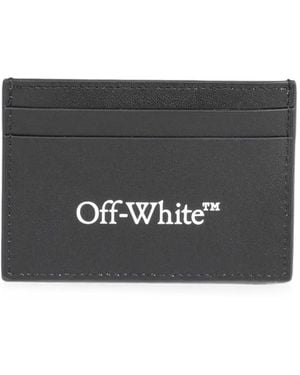Off-White c/o Virgil Abloh Heritage Logo-Print Card Holder - Gray