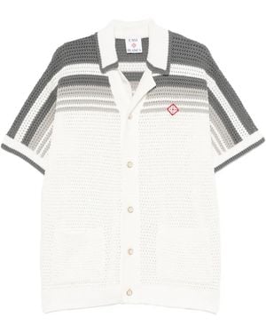 CASABLANCA "Crochet" Shirt - White