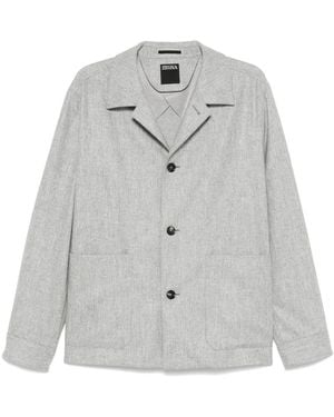 ZEGNA Wool Jacket - Grey