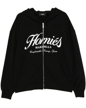 Homies Marbella Essentials Zipper Hoodie - Black