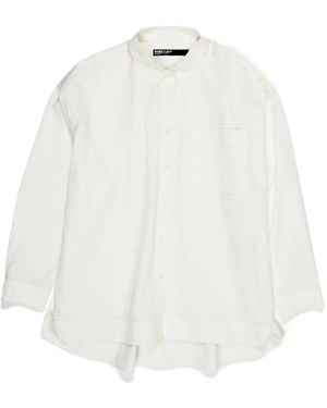 Bimba Y Lola Chest-Pocket Cotton Shirt - White