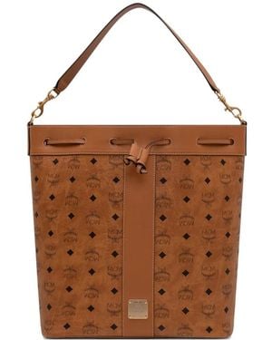 MCM Dessau Bucket Bag - Brown