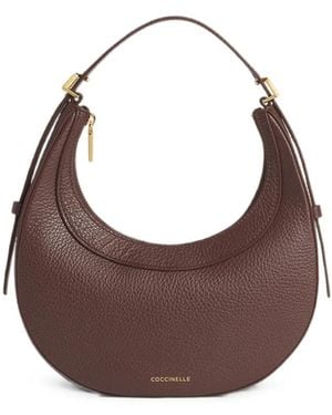 Coccinelle Whisper Pebbled-Leather Tote Bag - Brown