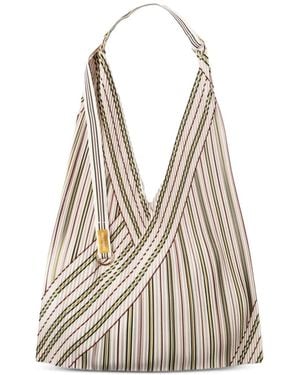 MULTITUDES BAGS Sac Cabas Zoe À Rayures - Blanc