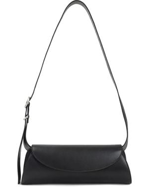 Jil Sander Kleine Cannolo Schultertasche - Schwarz