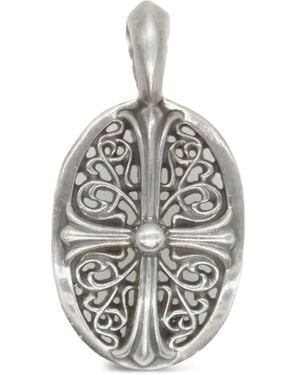 Chrome Hearts Oval Cross Pendant - White