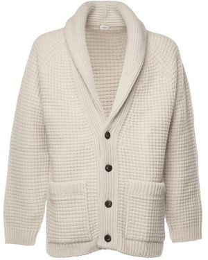 Eleventy Buttoned Wool-cashmere Cardigan - ホワイト