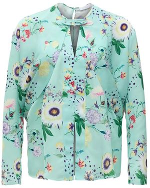 Rabanne Blouse À Fleurs - Green