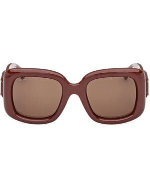 Max Mara Eyewear M-Logo Square-Frame Sunglasses - Pink