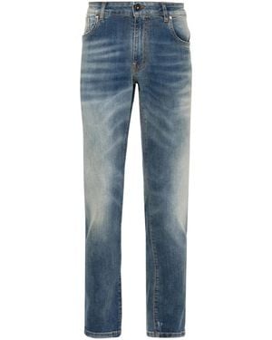Salvatore Santoro Jeans Slim Con Effetto Vissuto - Blu