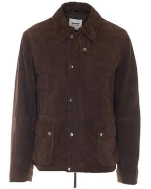 S.W.O.R.D Suede Multi-Pocket Jacket - Brown