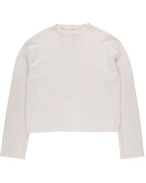 Rick Owens Pull En Cachemire À Col Rond - Blanc