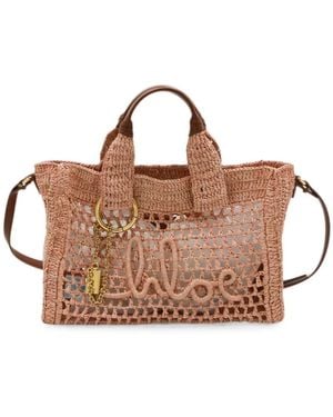 Chloé Borsa A Spalla Summer Banana Piccola - Marrone