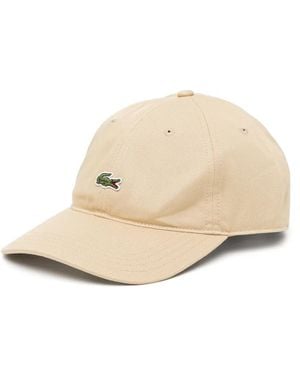 Lacoste Logo-Patched Cap - Natural