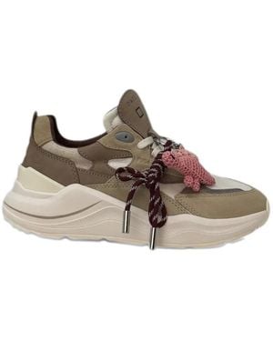 Date Fuga Lace-Up Sneakers - Brown
