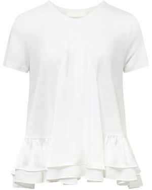 Club21 Kayla Ruffled T-Shirt - White