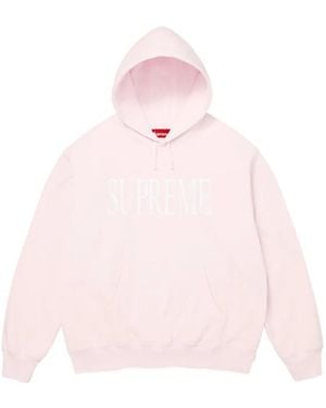 Supreme Sudadera Capital Con Capucha Y Logo - Rosa