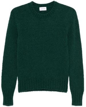 Scaglione Rundhals-Pullover Mit Puffärmeln - Grün