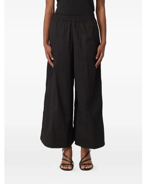 Liu Jo Elasticated-Waistband Pants - Black