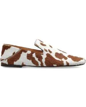 Odissi Loafers Met Koeienprint - Bruin