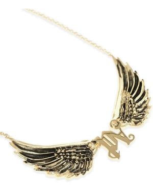 Palm Angels Wings Monogram Necklace - Metallic