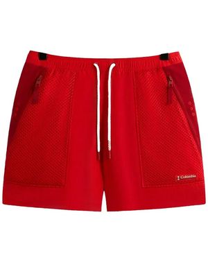 Columbia Wind Running Shorts - Red