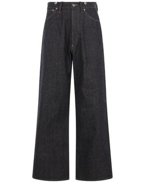 TAIGA TAKAHASHI Lot 704 Wide-Leg Jeans - Black
