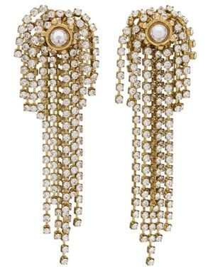 Ulla Johnson Crystal-Embellished Chandelier Earrings - Metallic