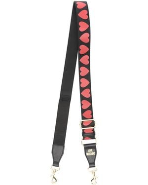 Love Moschino Heart-print Bag Strap - Black