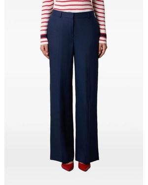 Brooks Brothers Tailored Wide-Leg Trousers - Blue