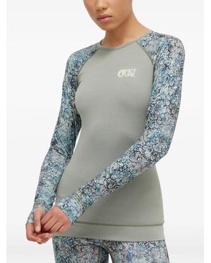 Picture Milita Baroque-Printed Raglan-Sleeve T-Shirt - Grey