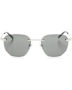 dunhill Geometric-Frame Sunglasses - Grey