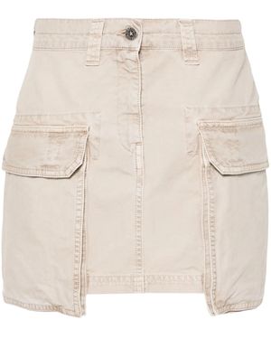 Golden Goose ダメージ ミニスカート - ナチュラル