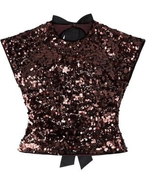 Ganni Open Back Sequined Top - Multicolour