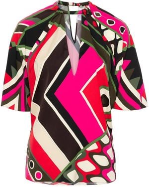PUCCI 'vivara' Top - Rood
