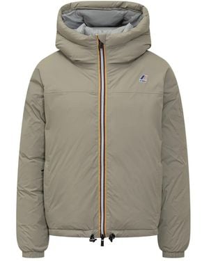 K-Way Le Vrai 4.0 Albine Hooded Jacket - Gray