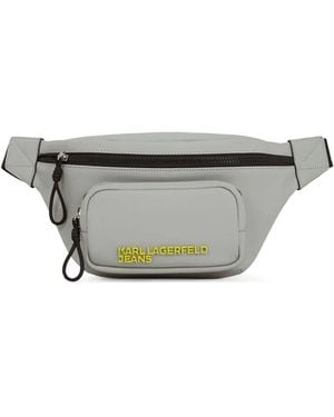 Karl Lagerfeld Marsupio Con Ricamo - Grigio