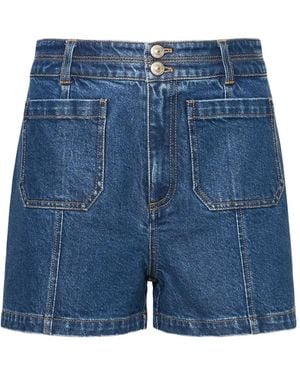 Cinq À Sept Dorothea Denim Shorts - Blue