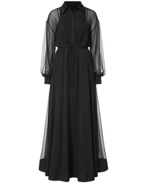 Ted Baker Drawstring-Waist Maxi Dress - Black