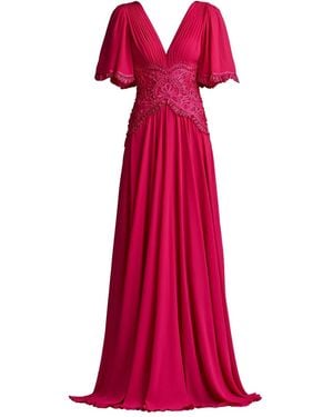 Tadashi Shoji Indira Embroidered Maxi Dress