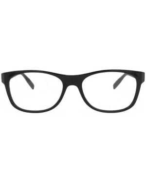 Montblanc Logo-Plaque Square-Frame Glasses - Black