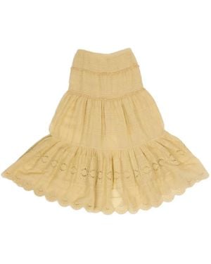 Isabel Marant Paoline Tiered Maxi Skirt - Natural