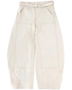 Sacai X Carhartt Wip Duck Trousers - White