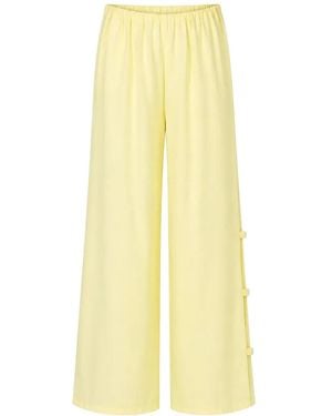 Baobab Wayra Side-Slit Pants - Yellow