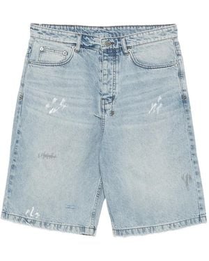 Ksubi Maxx Painter Denim Shorts - Blue