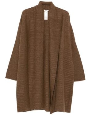 The Row Novaan Open-Front Coat - Brown