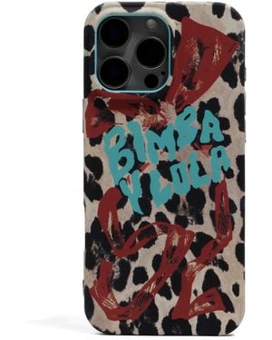 Bimba Y Lola Leopard-Print Iphone 16 Pro Max Case - Natural